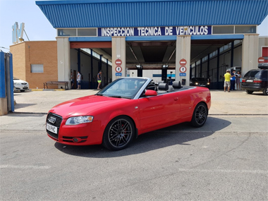 Audi A4 Cabrio at ITV test centre